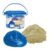 Lexibook, 2-in-1 Metallic Sand and Slime Bucket – Blue/Beige CRSLIM7