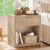 LEYAOYAO Fluted Nightstand with Charging Station, 23″ Wide 1 Drawers End Table,Natural Night Stand with Open Storage Cabinet, Farmhouse Bed Side Tables, Wood Dresser for Bedroom, Living Room, Closet