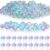 Leyndo 150 Pcs LED Light up Rings Bumpy Jelly Rubber Rings, Glow Ring LED Glow in The Dark Party Favors Finger Lights for Kids Birthday Christmas Party Supplies Concert Shows (Bumpy Colorful Lights)