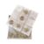 Leza Tic Tac Toe Game Set, White Marble with Gold Inlay, 12 Inch