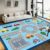 LGGLOVELIN Road Play Carpet 8x10ft City Traffic Vehicle Map Area Rug