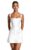 LIAOSENFA Off Shoulder Mini Homecoming Dress Adjustable Tie Shoulder Straps Gown for Homecoming Prom Dress for Young Women Short Party Homecoming Dresses White