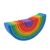 LICAEVEY Safe Waterborne Paint Wooden Stacking Toy, Colorful Semicircle Arch Bridge Nesting Puzzle Blocks for Toddlers, Eonal