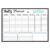 LiebeWH Magnetic Dry Erase Whiteboard Calendar 42x30cm Weekly Monthly Planner Board with PET Erasable Film for Refrigerator Office to Do List Shopping Fitness Plan