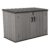 LIFETIME Horizontal Outdoor Storage Shed, Weather Resistant Resin Storage Can Fit Two Large Garbage Cans, Lockable Doors, Spring‑Hinge Lid, Low‑Maintenance Backyard Utility Shed