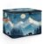 LIFEVYNO Blue Mountains Bear Storage Bin with Lid Forest Woodland