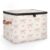 LIFEVYNO Bow Pink Fabric Storage Bin with Lid