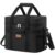 Lifewit 20L 30 Can Soft Cooler Bag with Hard Liner, Large Insulated Picnic Lunch Bag Box Soft-Sided Cooling Bag for Camping, BBQ and Family Outdoor Activities, Black