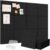 Lifewit 48″x 36″ Felt Bulletin Board with Self-Adhesive, 12 Pack Cork Board Alternative for Walls, Large Pin Board Vision Board Message Board with 50 Pushpins for Office Decor, Room Decor, Black
