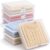 Lifewit 6 Pack Clear Zippered Storage Bags, Plastic Storage Bags Clothing Organizer for Blankets Linen Sweater Bed Sheet Quilt Clothes (15.7 x 13.8 x 3.9 Inch,White)