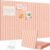 Lifewit Felt Slatted Bulletin Board, 6 Pack Self-Adhesive Panel, 36″x 24″ Total Size, Cork Board Alternative, Pin Message Board with 30 Pushpins for Room and Office Decor, Home, Dorm, Pink
