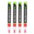 LIFKICH 4pcs Red Cemetery Marker Pen Set for Tombstone and Headstone Restoration, Waterproof and Fast Drying Paint Pens with Effortless Application for Outdoor Cemetery Sites and Gardens