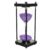 LIFKICH 60 Minute Glass Sand Timer with Purple Sand and Wooden Frame Visual Hourglass Timer for Office and School Multipurpose Decorative for Games and Time Management