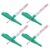 LIFKOME 4pcs Green Long Tip Woodworking Ink Marker Pen with Oil-based Waterproof Paint, Rapidly Dried Marks, Refillable Plastic Construction Marker for Metal and Concrete in Workshop