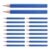 LIFKOME 50pcs Pre-sharpened Short Blue Wood Golf Scoring Pencils for Practice Rounds and Classroom Activities, Reliable Writing Small Golf Event Favors, Portable Hexagonal Shape, Bulk