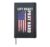 Lift Heavy Pray Hard American Flag Christian Gym Meme Hardcover Journal, Black