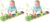 LIGHTDESIRE Baby Toys Musical Caterpillar,Infant Stuffed Animal Toy with Crinkle and Rattles,Soft Sensory Toys with Textures for Tummy Time Newborn Boys Girls 0 3 6 12 Months(Green) (Pack of 2)