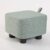 Light Green Upholstered Square Bean Bag – Stylish Footstool for Living Room, Bedroom, Office and Porch – Versatile Wooden Accent Piece for Home Decor – 11 x 11 x 20 cm