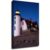 Lighthouse Night Blue Sky Art Print (Framed,24×36 inch)