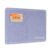 Lightomorrow Stitched Bulletin Board, 24 x 18 inches Decorative Felt Pin Board, Cork Board Alternative for Wall, Foldable Photo Board with 20 Pushpins – Lavender Blue