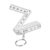 Lightweight 10 Fold 50cm Ruler Keychain Engineers ‘ Foldable Ruler for Accurate Measurements in Various Setting Metric Scale