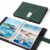 Lightwish Watercolor Sketchbook,100% Cotton Acid Free Watercolor Journal,300gsm/140lb Hot Press Watercolor Paper for Artists,Adults,Students,20 Sheets,9.25 * 6.3 Inches(Leather Green)