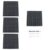 LiGuVCY Peg Board, 4 Pack Metal Pegboard Panels, 12 X 12 Black Peg Board for Walls, Workbench, Shed, Kitchen and Craft Room