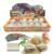 LIHBCAIYI 12Pcs Dino Eggs Dig Kit Dinosaur Excavation Bricks Toys