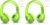 LilGadgets Connect+ Pro Wired Kids Headphones for School with Microphone, Volume Limiting Over-Ear Headset with Cord, SharePort Technology & SoftTouch Padding, Green (Pack of 2)