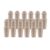 Lilihuimaoyi 20 Pieces Natural Wooden Peg Doll Set Wooden Peg People Unfinished Peg Dolls DIY Peg Dolls Craft Toys for Crafting Carving