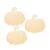 Lilihuimaoyi 20 Pieces Unfinished Pumpkin Shapes Wooden Ornaments Blank Craft Cutouts DIY Painting Discs for Kids Classroom Scrapbook Halloween Festival, 27x30cm 3Pcs