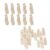 Lilihuimaoyi 40 Pieces 65mm Unfinished Natural Peg Doll Set Making Toy