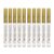 Lily Brown Colorful Tombstone Marker Pen for Restoring, Gold 10 pieces