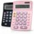 Lily’ Home Jumbo 12 Digit, Solar Power, Large LCD Display – Desktop Calculator, Dual Power, Large Button Design, Battery Operation, Easy-to-Read Tilted, for Home, Office, School, Class & Business, 2PK