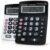 Lily’ Home Jumbo 12 Digit, Solar Power, Large LCD Display – Desktop Calculator, Dual Power, Large Button Design, Battery Operation, Easy-to-Read Tilted, for Home, Office, School, Class & Business, 2PK