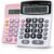 Lily’ Home Jumbo 12 Digit, Solar Power, Large LCD Display – Desktop Calculator, Dual Power, Large Button Design, Battery Operation, Easy-to-Read Tilted, for Home, Office, School, Class & Business, 2PK