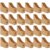 Limitliho Cardboard Magazine Holder (24 Pack), Sturdy Book Bins for Classroom, Vertical File Folder Organizer, 10.6” 10.2” 3.5” Inch Magazine Rack (Brown, 24 Pack)