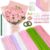 LINAYE 500 PCS Pipe Cleaners Craft, 6 Colors Pipe Cleaners Flowers Kit, Chenille Stems for Crafts with Instruction Wrapping Paper, Flower Stamens, Stems Art and Craft Supplies Pink (12inch x 6mm)