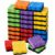 Lincia 120 Pack Magnetic Whiteboard Eraser Mini Square Wavy Smudge EVA Dry Board Eraser with Magnet Back to School Supplies for Classroom Office Home Students White Board, 6 Colors