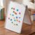 Lincia 1 Pcs 16 x 12 Inch Portable Dry Erase Board with Stand, Foldable White Board Double Sided Whiteboard Easel, Silver Aluminum Frame with Metal Handle Office Home School Teaching Demonstration