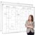 Lincia Large 48″ x 36″ Magnetic 2 Month Dry Erase Calendar White Board Foldable Whiteboard Calendar for Wall Mounted 2 in 1 Double Side Whiteboard with Dry Erase Board for Wall Office Home