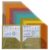 Lined File Folders, 24 Pack, Notes Tabbed File Folders, 1/3 Cut Tabs, 8 Vibrant Colors, Heavyweight, Letter Size Folders, 9.5″ x 11.5″, Left/Center/Right Set Per Color,