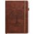 Lined Journal Notebook Hardcover Leather Bound 200 Pages B5 Brown Diary