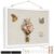 Linen Bulletin Board 14.5″x11″, White Wood Frame, Nail-Free Wall Mount, Vision Board, Memo Board for Home Kitchen Office School, Room Decor, Wall Decor, 10 Pushpins