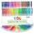 Lineon 100 Pack Gel Pens Set, 50 Colors Gel Pens with 50 Refills Gel Pen Set for Adult Coloring Books Drawing Doodling Art Markers