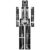 Lineshading 16 Pieces Human x Rays Bones Pretend x Rays for Kids Human Bones Body Educational Science Kit Display Play Table(Black and White)