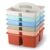 Lineshading 6 Pack 3 Compartment Classroom Caddy with Handle Boho Multipurpose Portable Plastic Classroom Storage Organizer Caddies for Table Desk Office School Supply