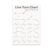 Line Turn Chart Poster – Hobby Reference Wall Decor – 13×19
