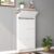 LINGZOE Shoe Cabinet with 3 Flip Drawers, Narrow Shoe Storage Cabinet, Farmhouse Shoe Organizer, Freestanding Organizer with Metal Legs for Entryway, Foyer (4 Door, White)