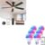 Linkind A19 Smart Light Bulbs 6 Pack with Matter 52″ Smart Ceiling Fan with Lights Remote